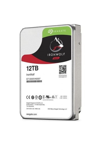 Seagate Ironwolf 12tb 7200rpm 256mb Sata3 6gbit/sn St12000vn0008 Nas Hdd-190892