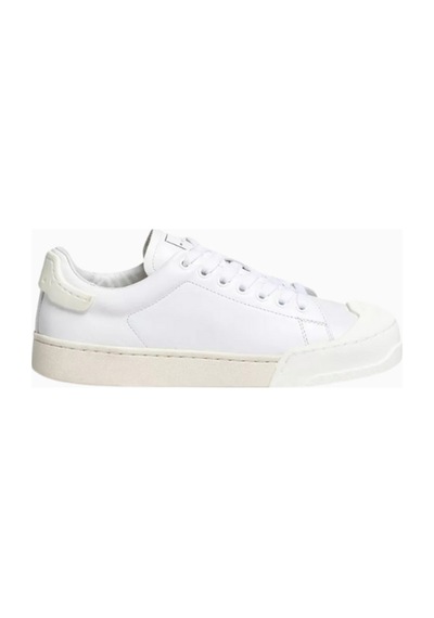 Marni Dada Bumper Deri Kadın Sneakers, Modern Tasarım Ve Italyan Işçiliği Beyaz