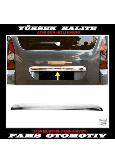 Peugeot Partner Tepee Krom Bagaj Çıtası 2008 Üzeri P.Çelik
