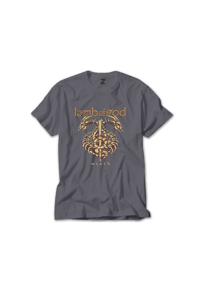 Lamb Of God Wrath Dragon Gri Tişört Gri