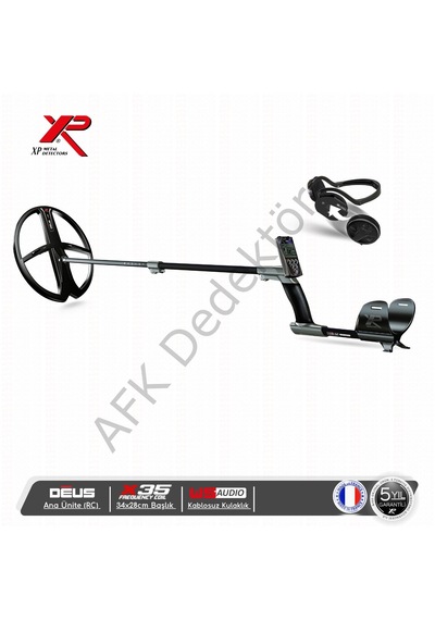 Xp Deus Rc Ana Üniteli 34x28 Cm X35 Başlıklı Wsa Kablosuz Kulaklıklı Metal Dedektörü
