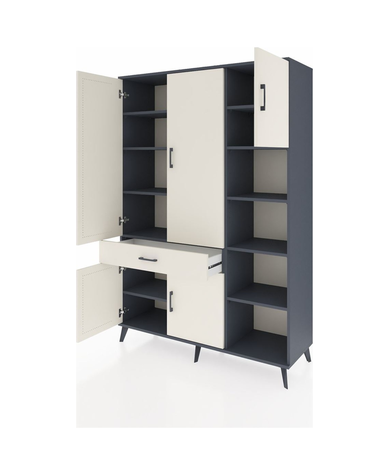 Hyperion Dolap 10 Raflı Tek Çekmeceli 5 Kapaklı 132x44x195 Antrasit-aytaşı/aytaşı Aytası/aytası Hyperion Dolap 10 Raflı Tek Çekmeceli 5 Kapaklı 132x44x195 Antrasit-aytaşı/aytaşı Aytası/aytası
