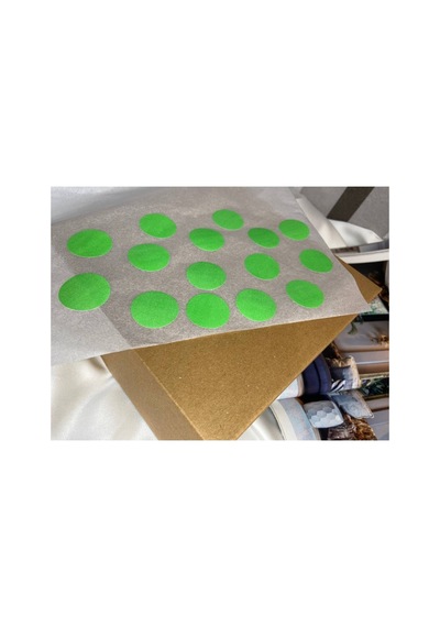 2.5 Cm Yeşil Puantiye Tek Renk Boş Etiket Yazı Yazılabilir Writable Label Blank Işaret Küçük Sticker Çok Renkli