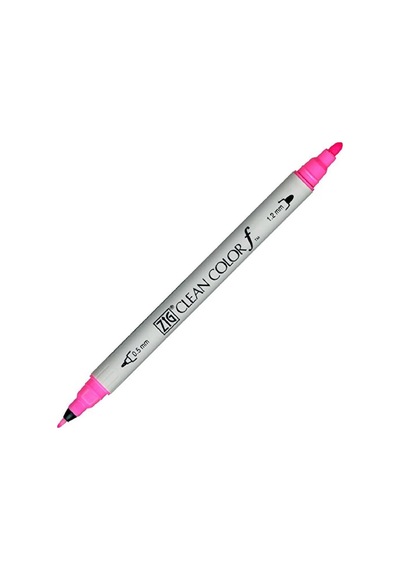 Clean Color F Tcs-6000t 003 Fl Pink Çift Taraflı Kalem Karışık, Çok Renkli