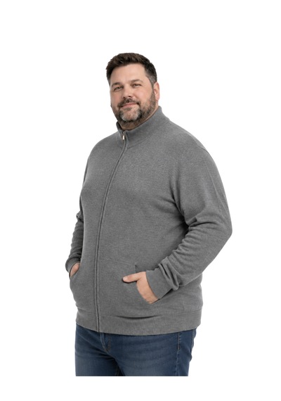 Battalmoda Erkek Büyük Beden Füme Basic Cepli Triko Hırka 3xl-4xl-5xl-6xl Battalmoda Erkek Büyük Beden Füme Basic Cepli Triko Hırka 3xl-4xl-5xl-6xl