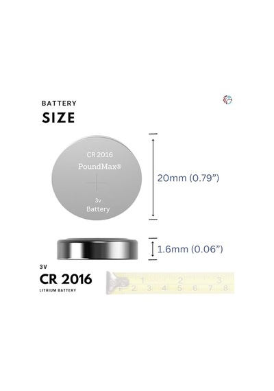 Cr2016 Düğme Hücreli Pil 3 V 1 X Blister 5 Adet