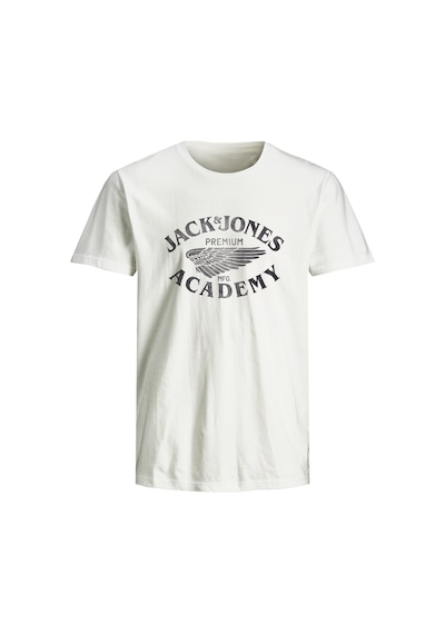 Jack & Jones Jack Jones Erkek Baskılı Tişört 12276650 Beyaz