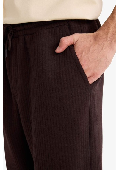 Defacto Wide Leg Cepli Geniş Paça Dokulu Eşofman Altı E9433ax25aubn337 Kahve-bn337