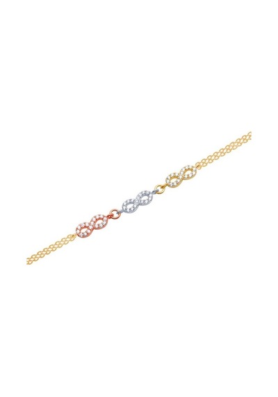 Gülaylar - Altın 14 Ayar Sonsuzluk Bileklik N11.15194 Sarı Altın