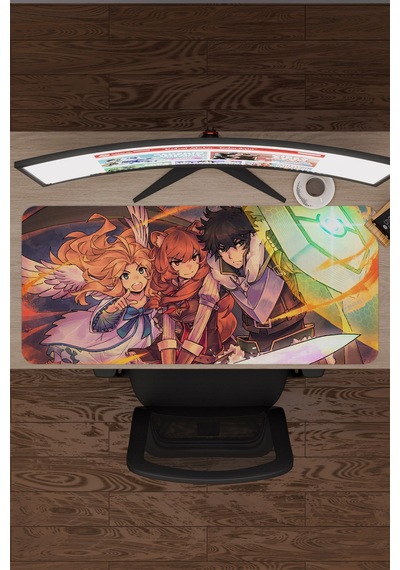 The Rising Of The Shield Hero Dikişli Kauçuk Oyuncu Mousepad V4 - 90x40 Xxl Gaming Mouse Pad