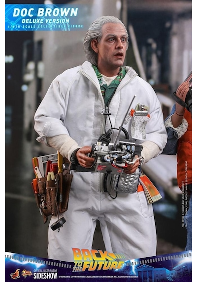 Hot Toys Doc Brown Deluxe Version Sixth Scale Figure - 909291 - Mms610 - Back To The Future / Bttf Movie