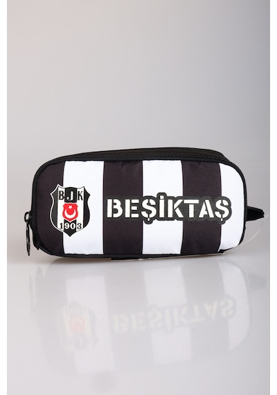 Dekomus Cep Defteri Hediyeli" Yeni Sezon Lisanslı Beşiktaş Çubuklu Kalem Çantası Ahşap