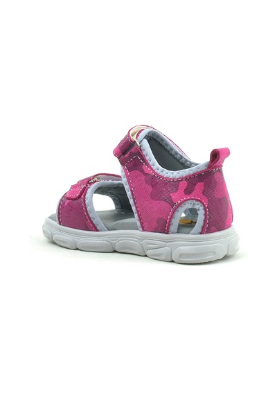 Hapshoe Rakerplus Hakiki Deri Pembe Kamuflaj Bebek Sandalet Pembe