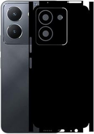 Vivo Y36 İle Uyumlu Mat Siyah Arka Kaplama