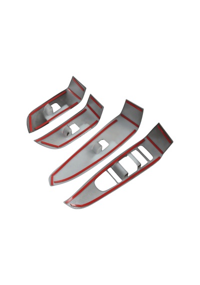 Red Lion Parts Byd Seallion 7 Uyumlu Karbon Fiber Cam Açma Düğme Paneli Kaplama Seti 4 Parça
