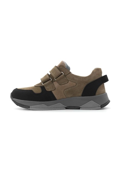 Ortopedikal 3880 Rakerplus Hakiki Deri Kahverengi-siyah Çocuk Sneakers Spor Ayakkabı Cırtlı Kahverengi-siyah