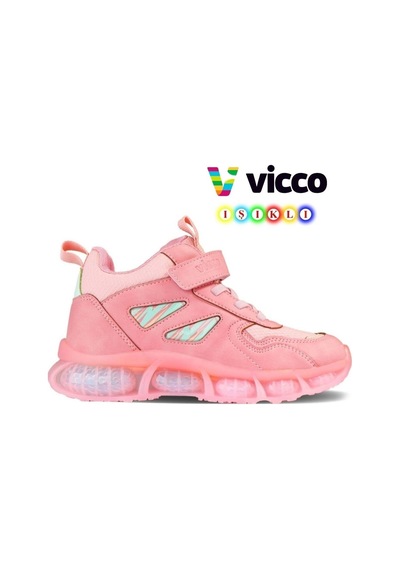 Vicco 946.f23k380 Filet Phylon Işıklı Çocuk Bot Microfiber Malzemeden Pudra Renk 2023 Sonbahar-kış Vicco 946.f23k380 Filet Phylon Işıklı Çocuk Bot Microfiber Malzemeden Pudra Renk 2023 Sonbahar-kış