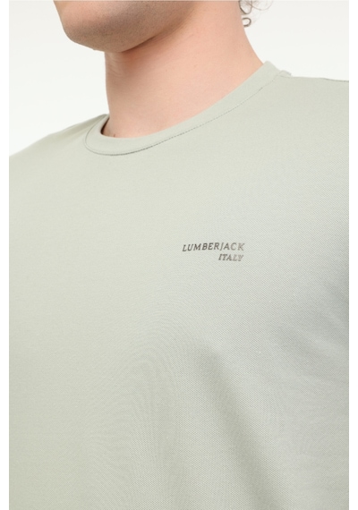 Lumberjack Ml Lean 11ıtl1112 5fx Mint Erkek Kısa Kol T-shirt 000000000101951118 Yeşil