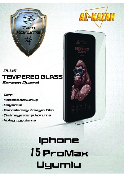 Pp Apple Uyumlu iPhone 15 Promax Şeffaf Kırılmaz Ekran Koruyucu Ultra İnce, Anti Çizik & Darbeye Korumalı