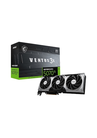 Msı Geforce Rtx 5070 Ti 16g Ventus 3x Oc 16gb Gddr7 256 Bit Dlss 4 Nvıdıa Ekran Kartı