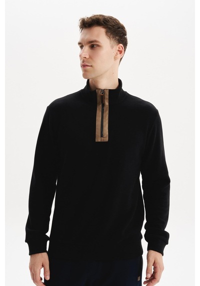 AR-MA Arma Erkek Regular Fit Yarım Fermuar Dik Yaka Sweatshirt Selanik Örme %65 Pamuk %35 Polyester K30554698102 Siyah AR-MA Arma Erkek Regular Fit Yarım Fermuar Dik Yaka Sweatshirt Selanik Örme %65 Pamuk %35 Polyester K30554698102 Siyah