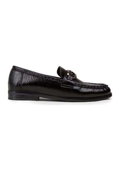 Deery Kadın Siyah Toka Detaylı Loafer Ayakkabı - K0040zsyhc01