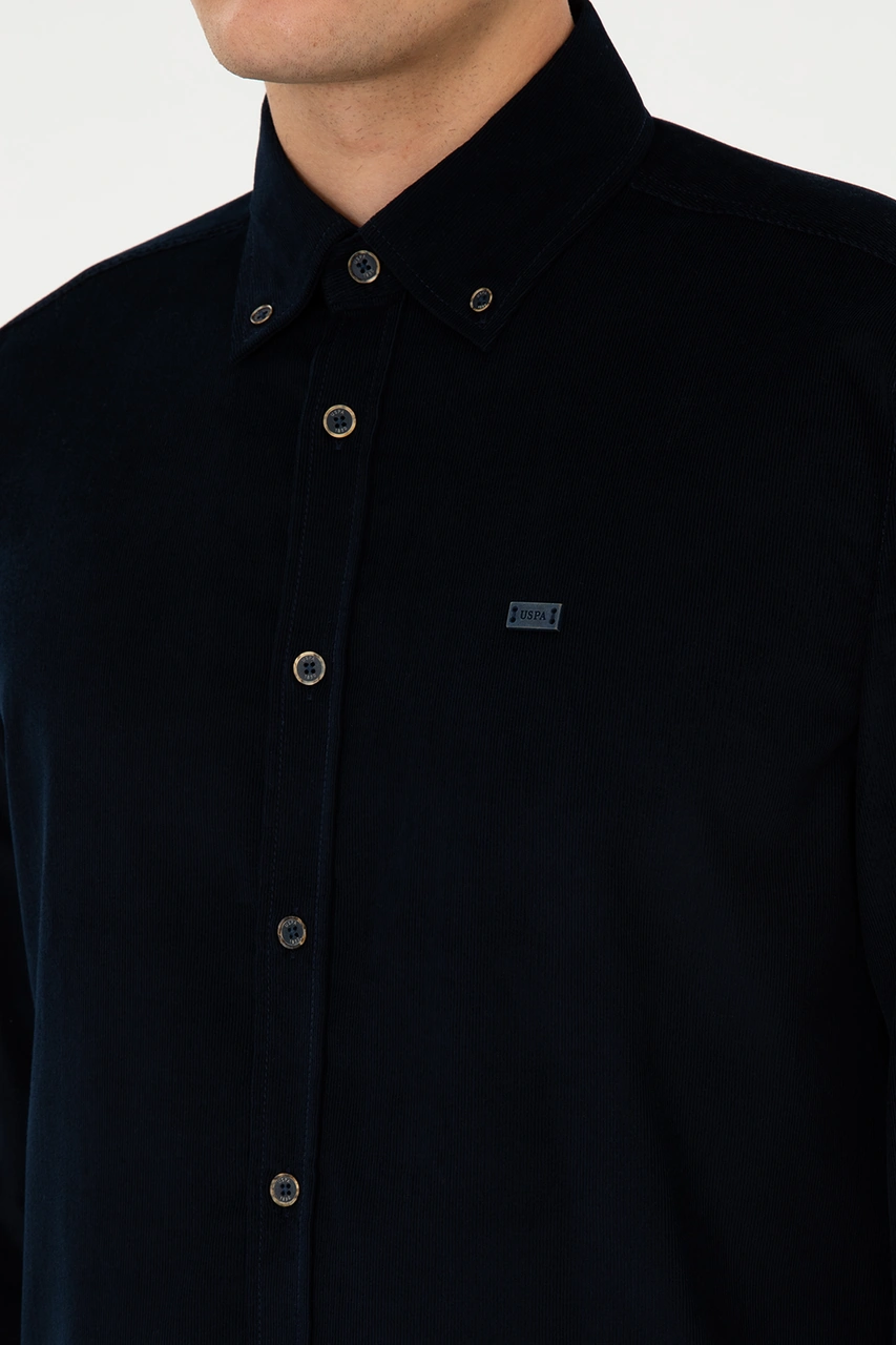 U.s. Polo Assn. Erkek Lacivert Gömlek Desenli 50315915-vr033 Lacivert