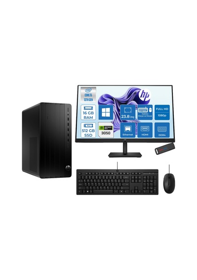 HP Pro Tower 290 G9 623Y0ETH02 i5-13500 16 GB 512 GB SSD RTX3050 23.8" W11H Masaüstü Bilgisayar + USB Bellek