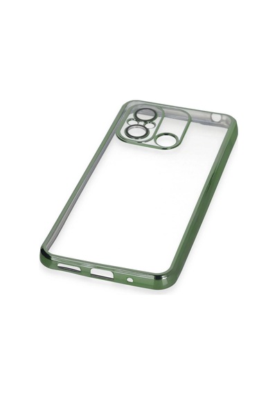 Gld-spt- Newface Xiaomi Redmi 12c Kılıf Razer Lensli Silikon - Yeşil