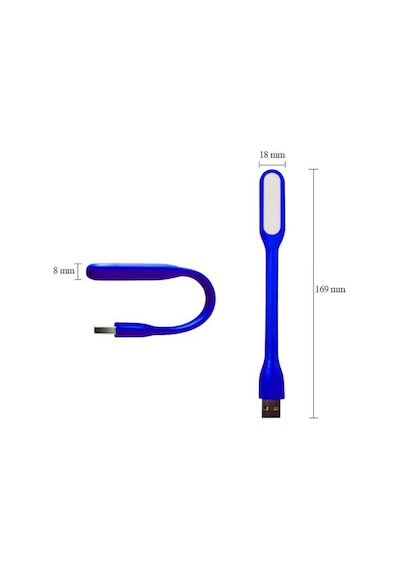 Koodmax Taşınabilir Usb Led Lamba Işık Laptop Kitap Okuma Klavye Aydınlatma - 17cm - Lacivert