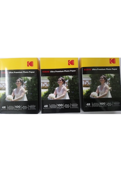 Kodak 10X15 CM-260 G Gram 3 Paket Parlak Inkjet Fotoğraf Kağıdı