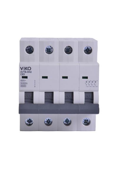 Viko 4vtb-4c63 Otomatik Sigorta 4,5ka C Tipi 4 Kutup 63a 10