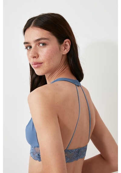 Deep Secret Mat Mavi Mıcro Sırt Detaylı Bralet Ds200459br 001