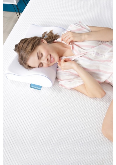 Viscofoam Terletmeyen Boyun Destekli Ortopedik Yastık Jelli Visco Yastık - 47x30x10-8cm