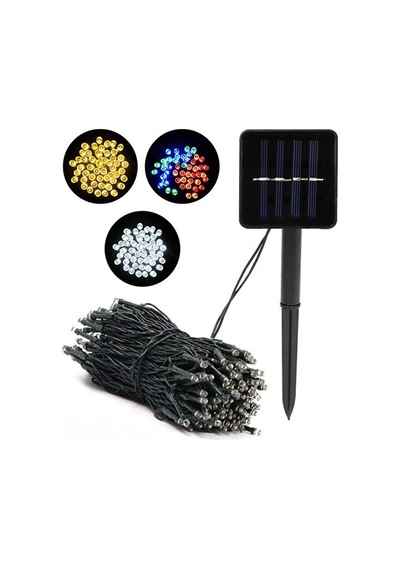 Solar Güneş Enerjili Dış Bahçe 8 Modlu 10 Metre Rgb 120 Led Dekoratif Aydınlatma