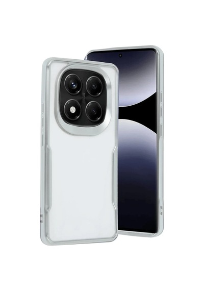 Redmi Note 14 Pro 4g Kılıf Boyi Silikon Kapak - Gümüş