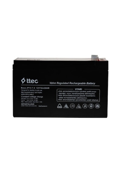 Ttec 12 V 7A Akü - 12V 7Ah Base Kuru Akü Ağustos 2024 Üretim