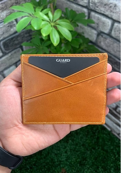 Guard Antik Sarı Deri Kartlık - Grd2403xw22427 Çok Renkli