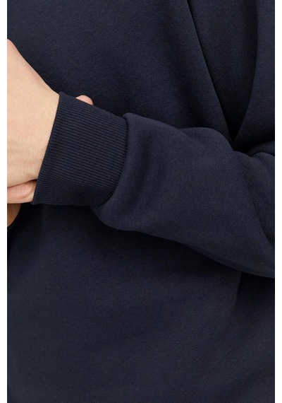 Jack & Jones Erkek Jjebradley Bisiklet Yaka Sweatshirt 12249341 Lacivert