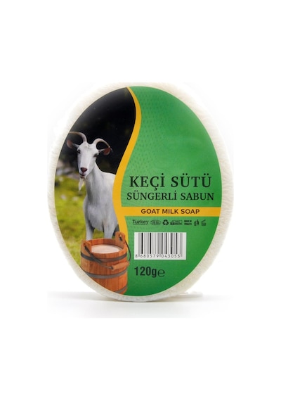 Keçi Sütü Özlü Süngerli Duş Sabunu 3 x 120 G