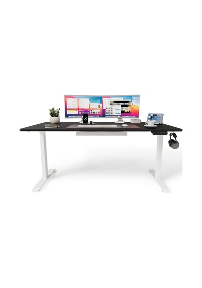 Uprise Comfort Çift Motorlu Yükseklik Ayarlı Masa 72 121 Cm - Beyaz Beyaz Ayak/siyah Tabla, 140x70 Cm Diğer Uprise Comfort Çift Motorlu Yükseklik Ayarlı Masa 72 121 Cm - Beyaz Beyaz Ayak/siyah Tabla, 140x70 Cm Diğer