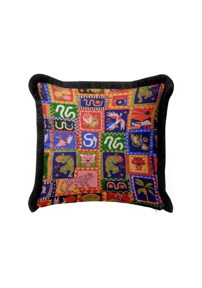 Egzotik Patchwork Saçaklı Yastık Kılıfı-maksimalist Etnik Turuncu Mavi Siyah Püsküllü Kırlent Kılıfı Buzlu Atlas Aura Egzotik Patchwork Saçaklı Yastık Kılıfı-maksimalist Etnik Turuncu Mavi Siyah Püsküllü Kırlent Kılıfı Buzlu Atlas Aura