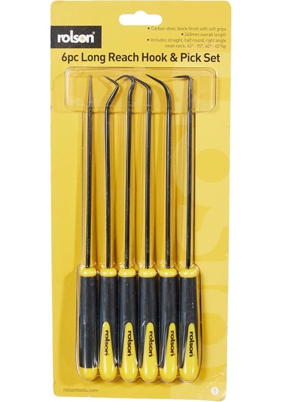 59131 6 Pc Long Reach Pick & Hook Set