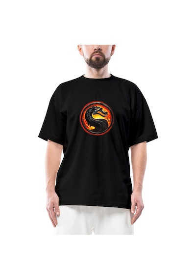 Mortal Kombat Oversize Siyah Tişört