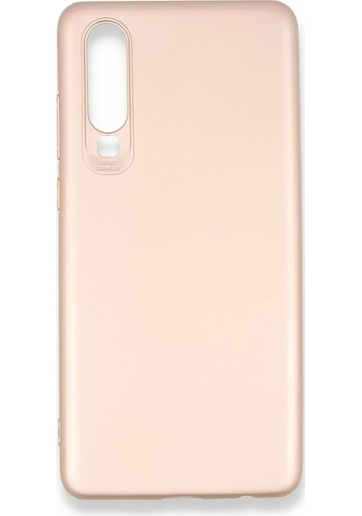 Newface Huawei P30 Kılıf First Silikon - Rose Gold Pembe
