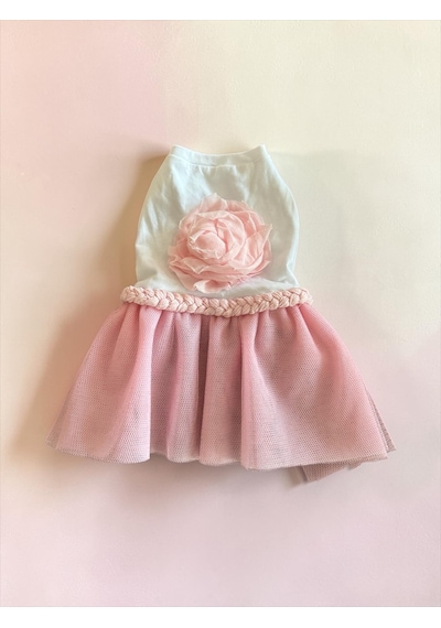 Rosie Pink Tütü Kedi Kıyafeti Pembe Tütülü Elbise Kediler İçin