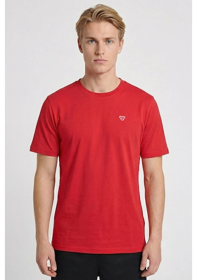 Hummel Hmlt-ıc Ico Regular Kırmızı Erkek T-shirt 911865-9829 Kırmızı