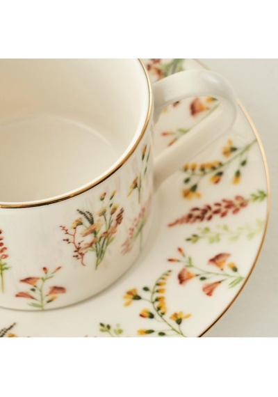 Flores Porselen 2'li Çay Fincanı Seti 180 Cc Diğer