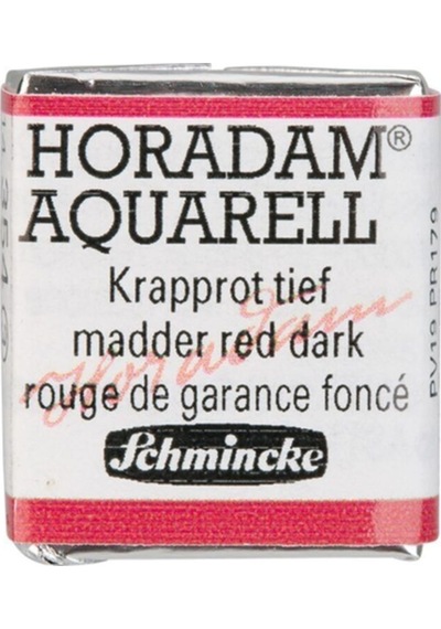 Schmincke : Horadam Aquarell Artist Sulu Boya : Yarım Tablet : Seri 3 354 Madder Red Dark