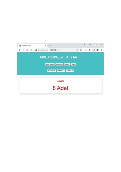 Bewa_Ns 5400 Wi-Fi Erişimli Kablosuz Tek Ekranlı Çuval Sayıcı